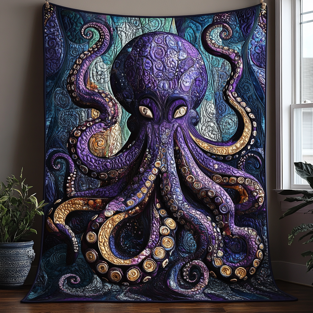 Abyssal Secrets Quilted Blanket NCU0DV3838