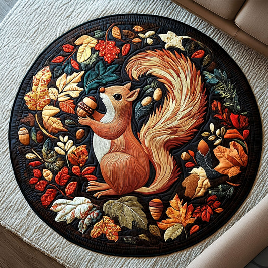Acorn Delight Quilted Round Mat NCU0PT7861