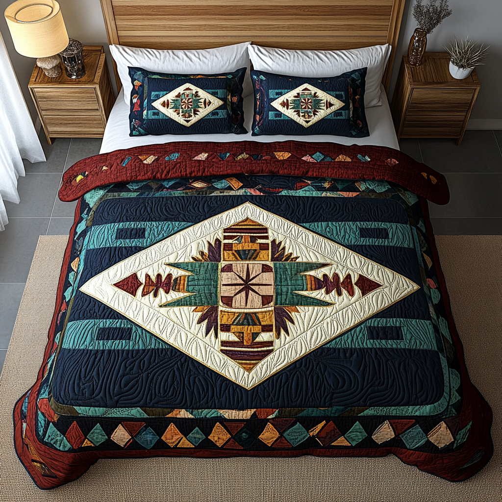 Adobe Dream 3-Piece Quilted Bedding Set NCU0DK5096