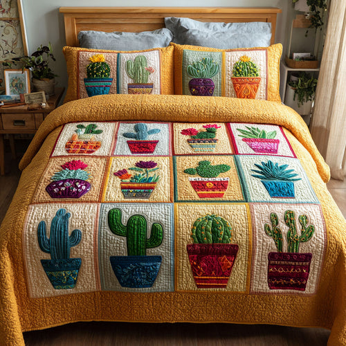 Adobe Sunset 3-Piece Quilted Bedding Set NCU0DK12215