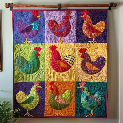 Adorable Hen House Quilted Blanket NCU0TL326