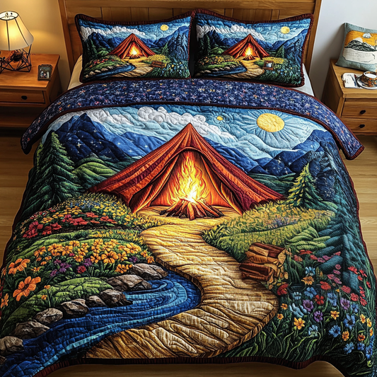 Adventure Awaits 3-Piece Quilted Bedding Set NCU0VL2103