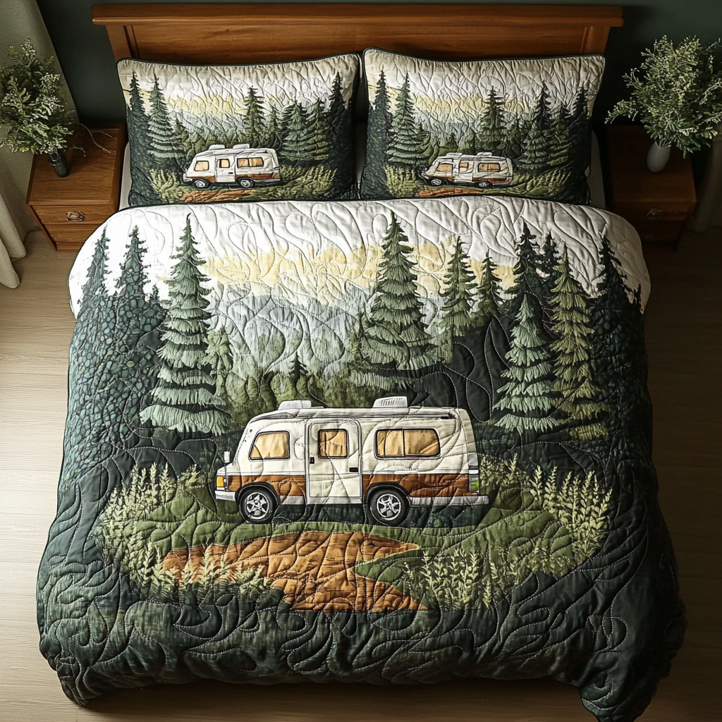 Adventure Bound 3-Piece Quilted Bedding Set NCU0DK7003