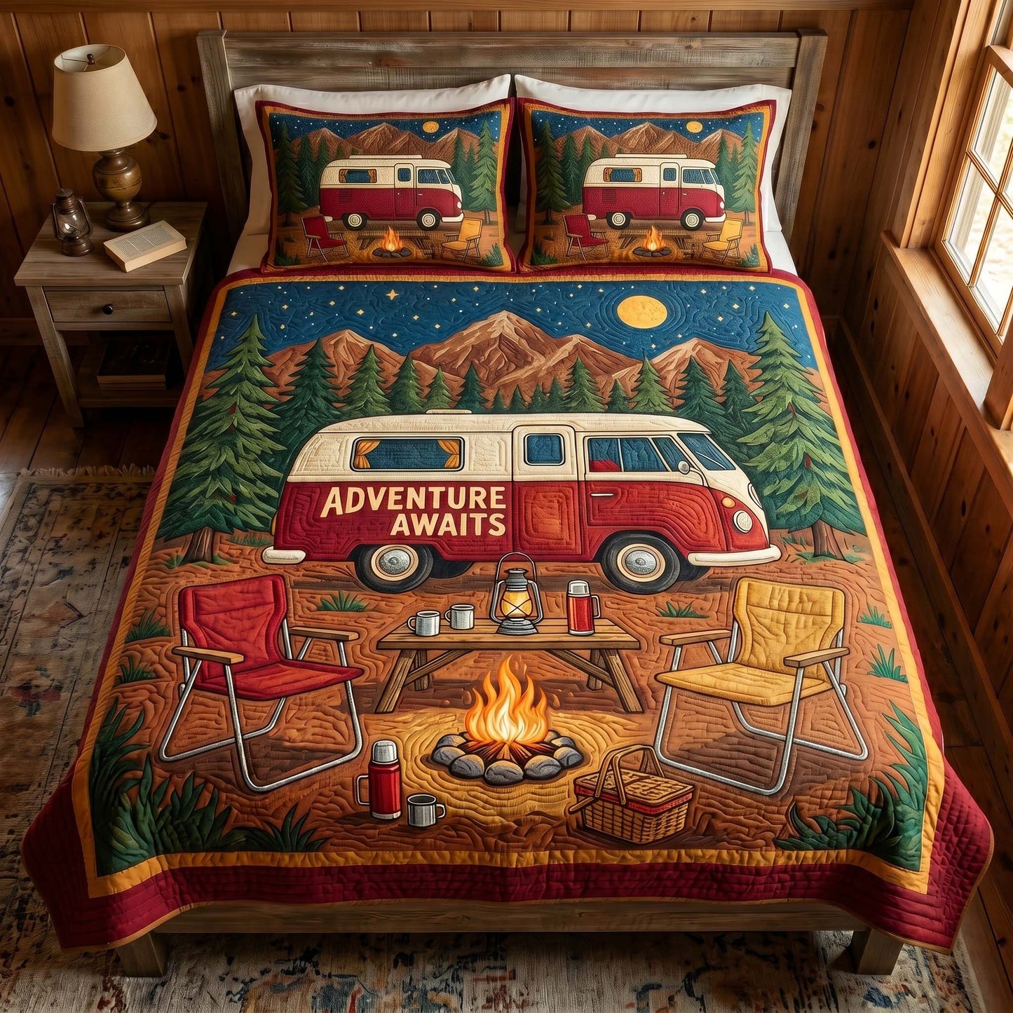 Adventure Stay 3-Piece Quilted Bedding Set NCU0XD2784
