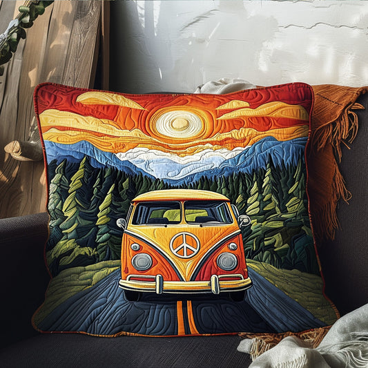 Adventure on Wheels Quilted Bedding Pillow Case NCU0PT4427