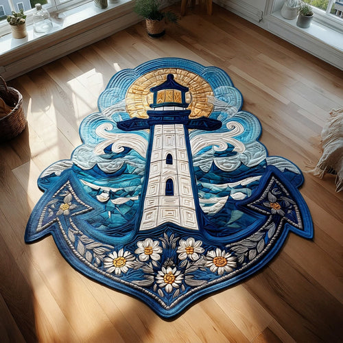 Aegean Blue Custom Shape Area Rug NCU0PT11615