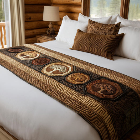 Aegean Roots Quilted Bed Runner NCU0PT8741