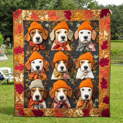 Affectionate Beagles Quilted Blanket NCU0VL430