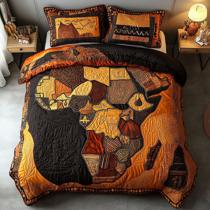 African Dream 3-Piece Quilted Bedding Set NCU0DK7798
