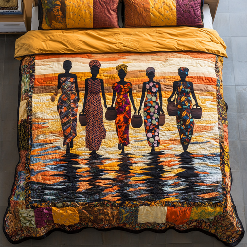 African Dream 3-Piece Quilted Bedding Set NCU0DK7824