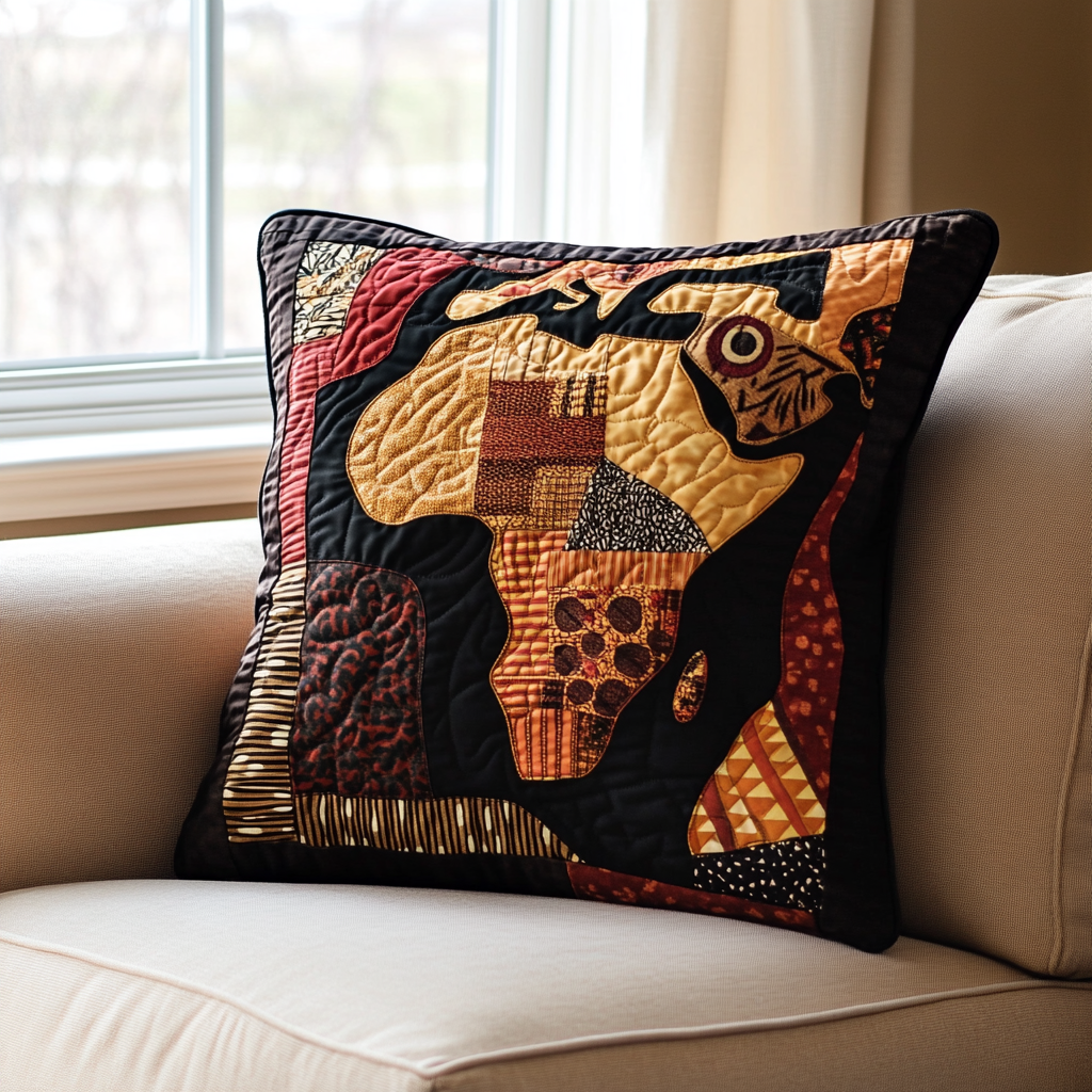 African Essence Quilted Pillow Case NCU0DK8337