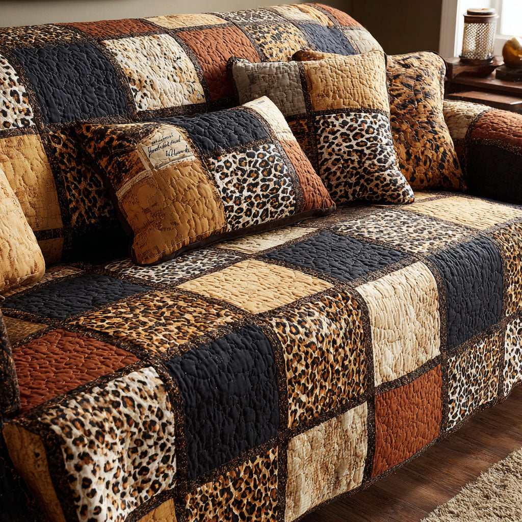 African Harmony Quilted Sofa Cover NCU0NT12105