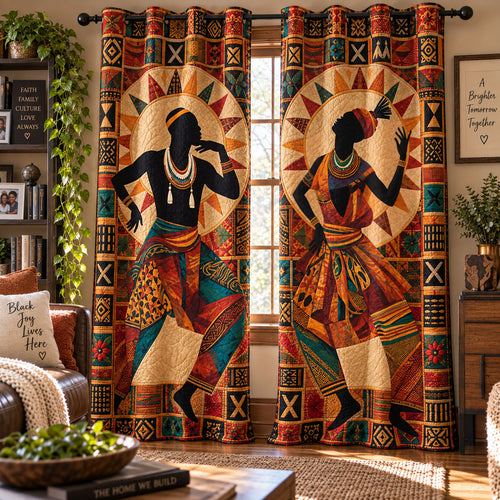 African Roots Quilted Curtains NCU0PT12121