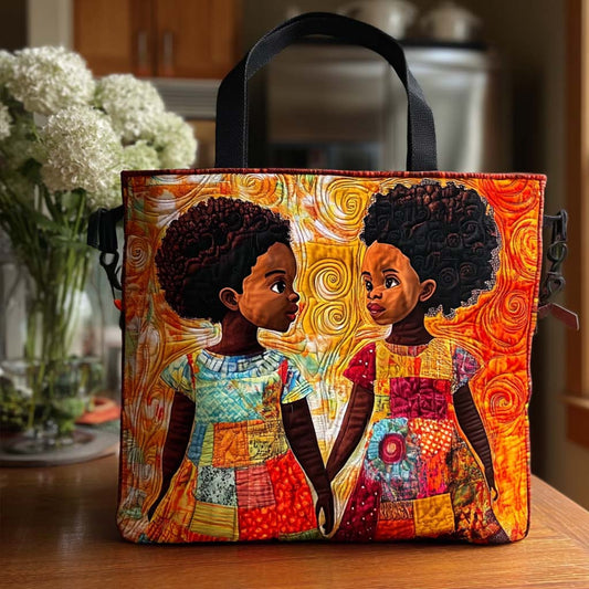 Afro Sunshine Quilted Tote Bag NCU0NT8517