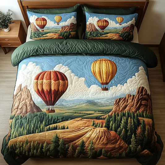 Airborne Dreams 3-Piece Quilted Bedding Set NCU0DK7116