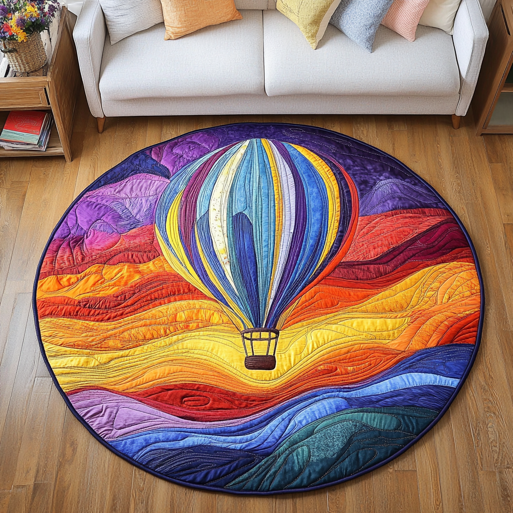 Airborne Escape Quilted Round Mat NCU0DK5331