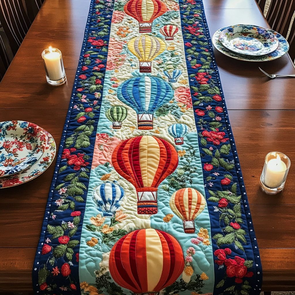 Airborne Magic Quilted Table Runner NCU0VH2761