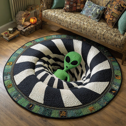 Alien Descent Quilted Round Mat NCU0DV7588