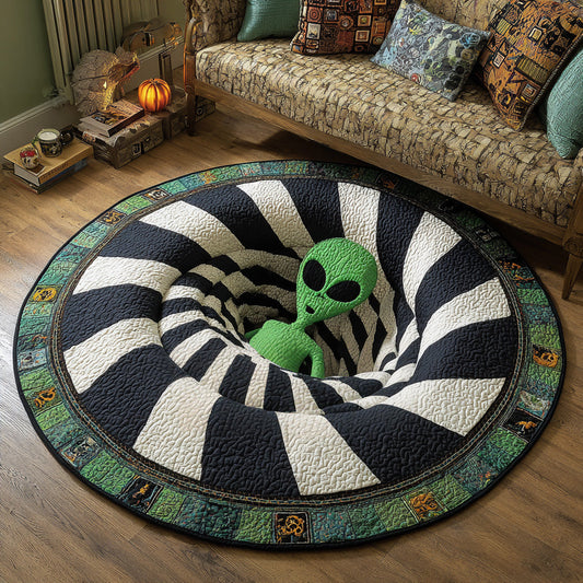 Alien Descent Quilted Round Mat NCU0DV7588