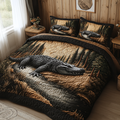 Forest Animals Quilted Bedding Set NCU0VT98