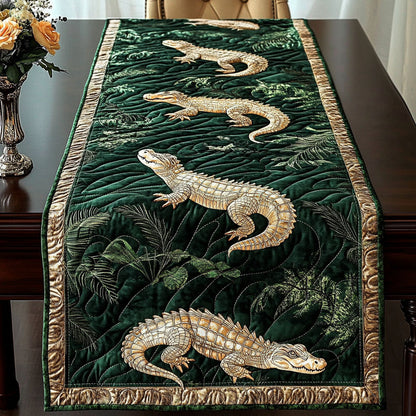 Alligator Adventure Quilted Table Runner NCU0NT5243