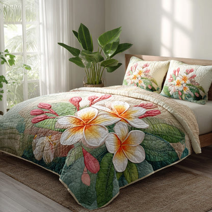 Aloha Dreams 3-Piece Quilted Bedding Set NCU0VL3568