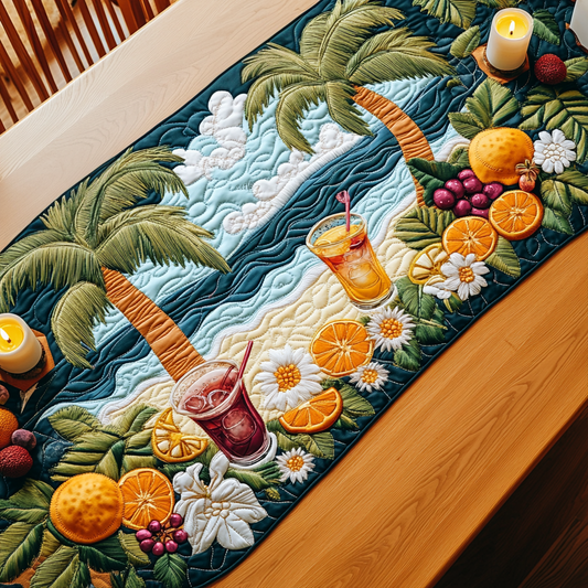 Aloha Feast Quilted Table Runner NCU0VH5054