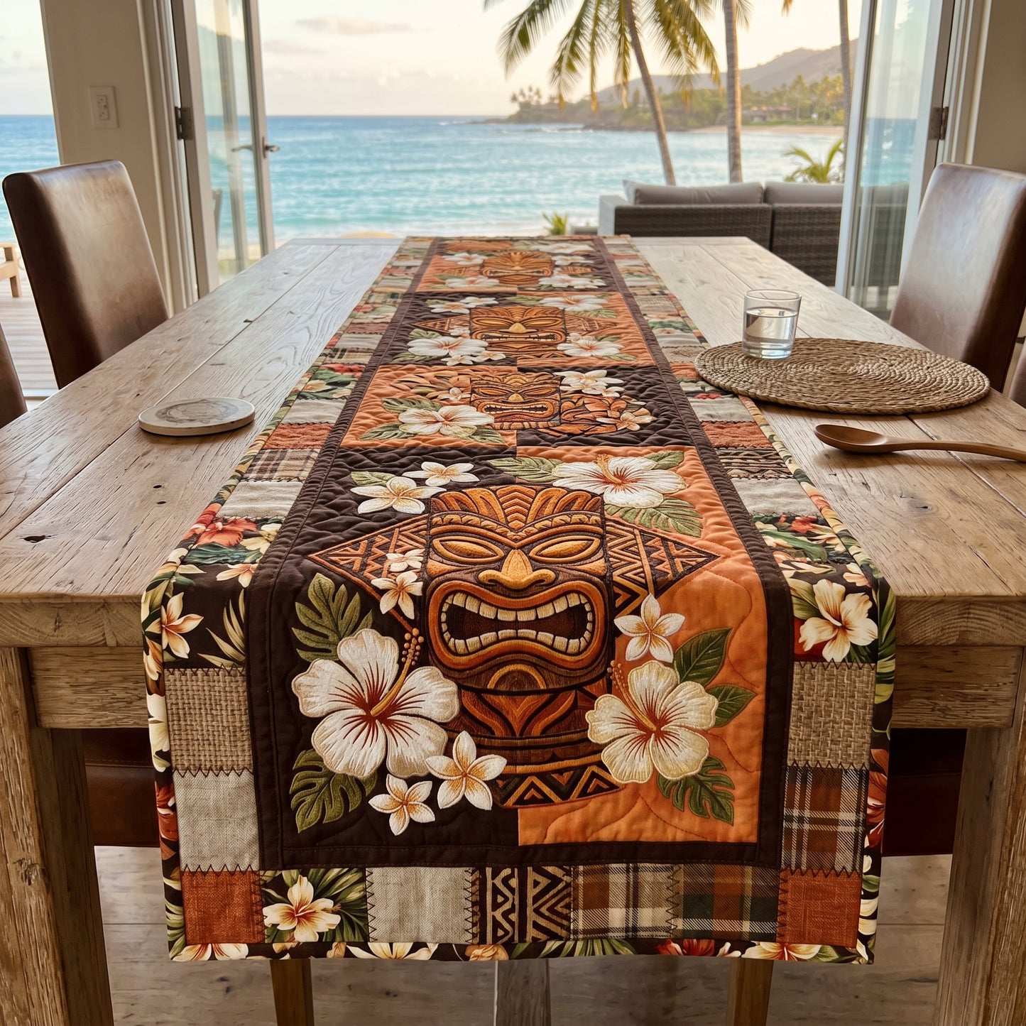 Aloha Spirit Quilted Table Runner NCU0DV9759