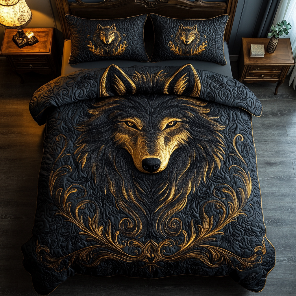 Alpha Spirit 3-Piece Quilted Bedding Set NCU0DV2754