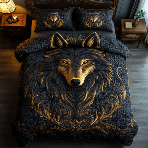 Alpha Spirit 3-Piece Quilted Bedding Set NCU0DV2754