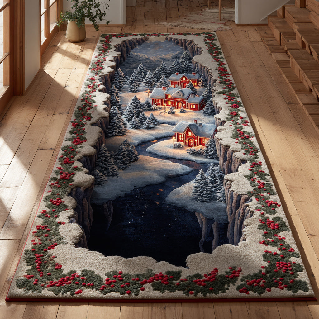Alpine Christmas Village Runner Carpet NCU0HH1505