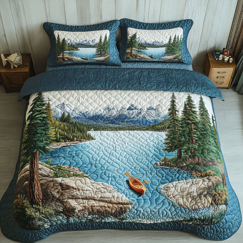 Alpine Drift 3-Piece Quilted Bedding Set NCU0PT7093