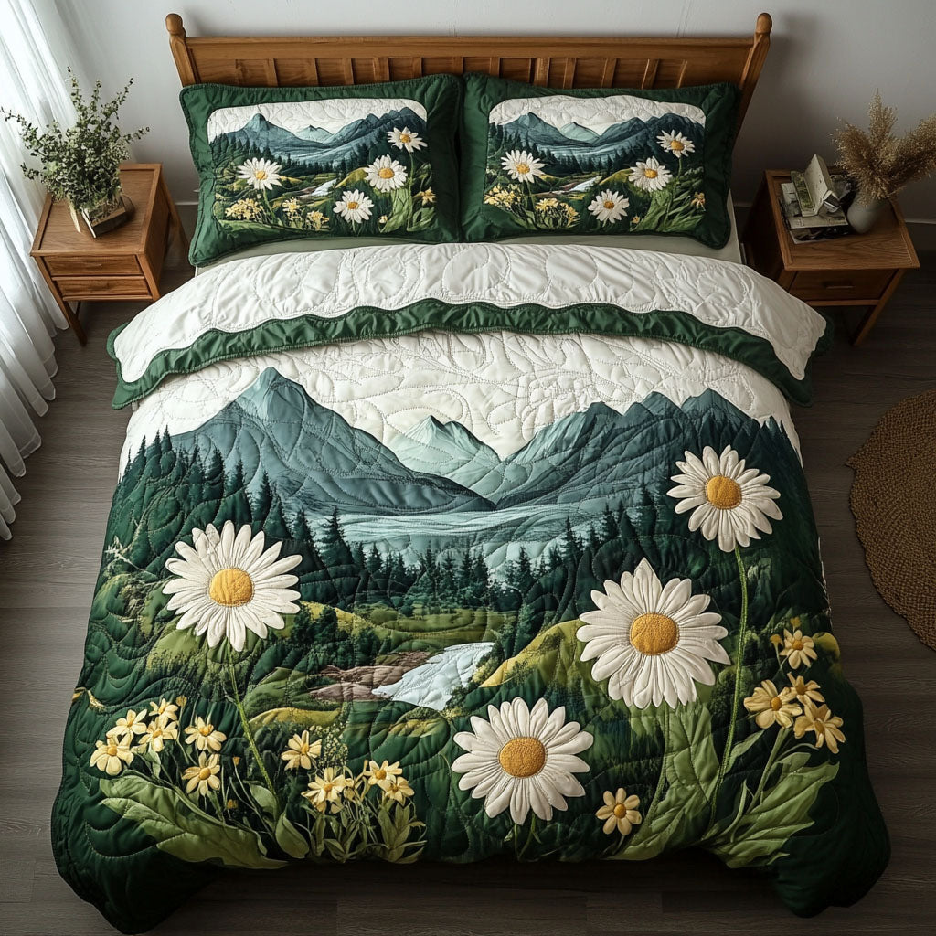Alpine Glow 3-Piece Quilted Bedding Set NCU0NT5997