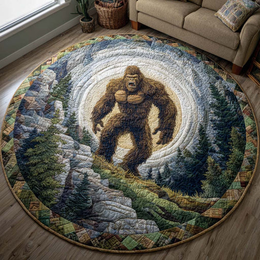 Alpine Howl Quilted Round Mat NCU0XD1060