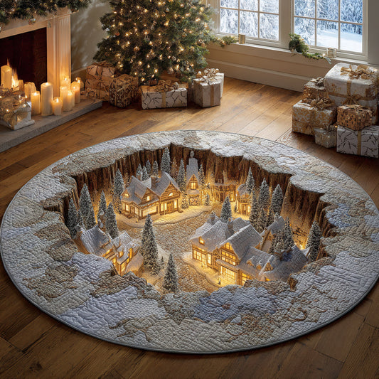 Alpine Lantern Forest Quilted Round Mat NCU0DV8616