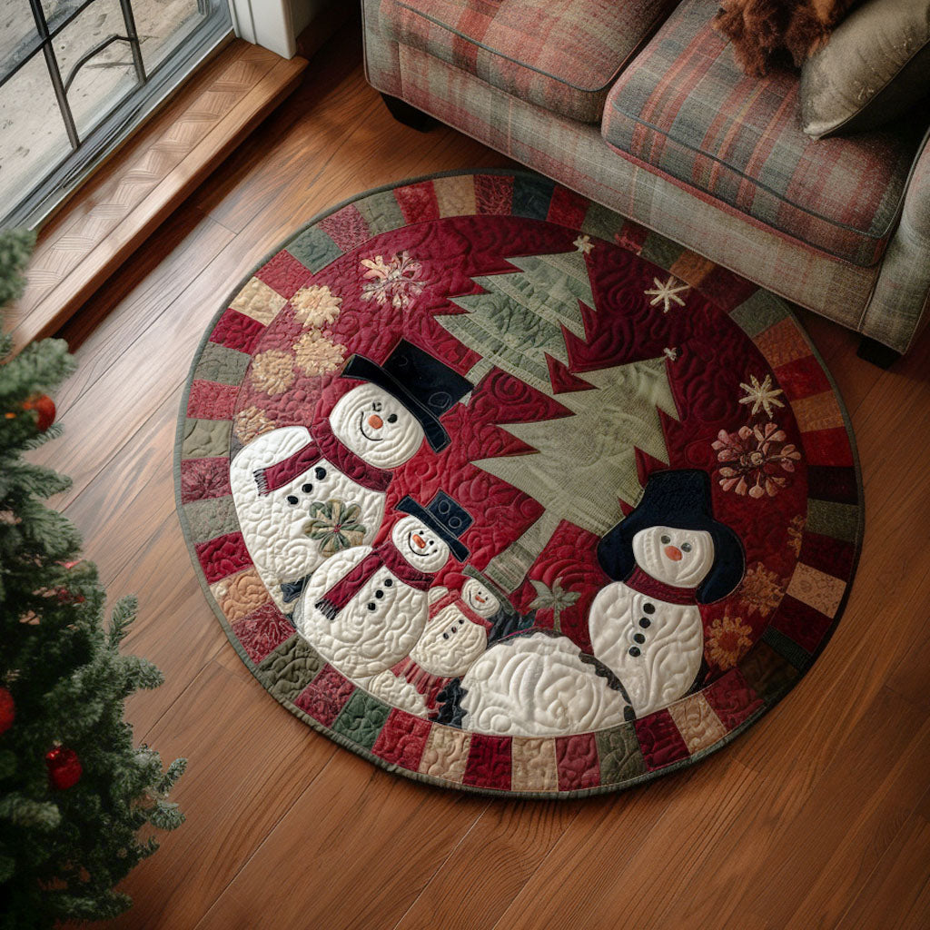 Alpine Smiles Quilted Round Mat NCU0PT10422