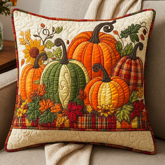 Amber Fall Glow Quilted Pillow Case NCU0NT8839