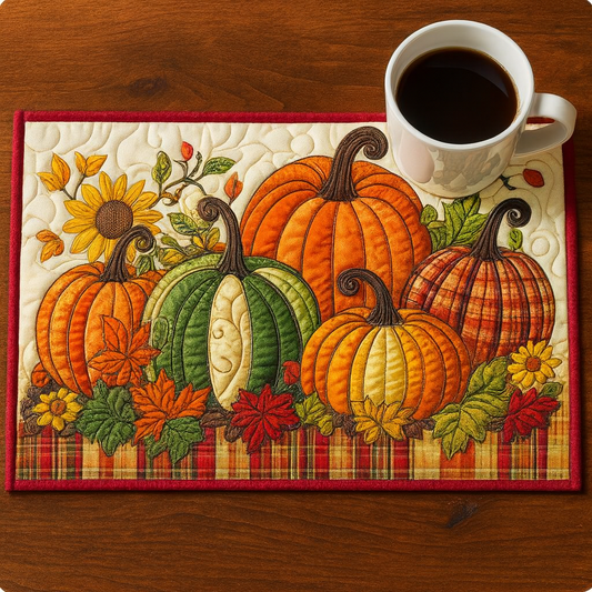 Amber Fall Glow Quilted Placemat  NCU0NT8839