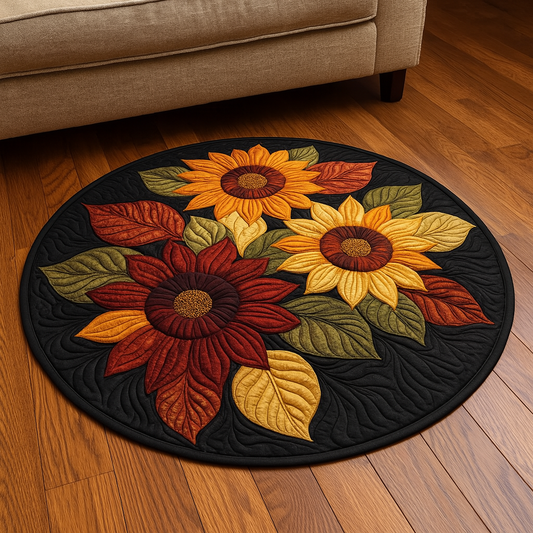 Amber Sun Quilted Round Mat NCU0NT8285