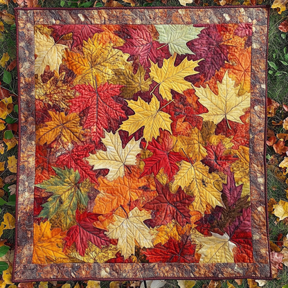 Amber Autumn Whispers Quilted Blanket NCU0DK1447