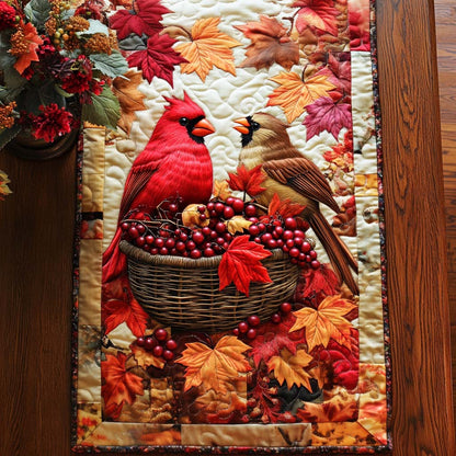 Amber Bird Trail Quilted Table Runner NCU0NT8773