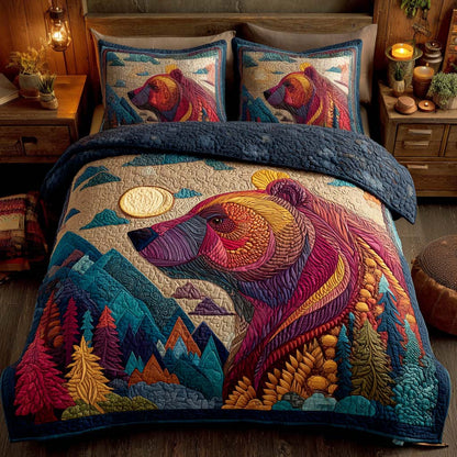 Amber Blaze 3-Piece Quilted Bedding Set NCU0TD211