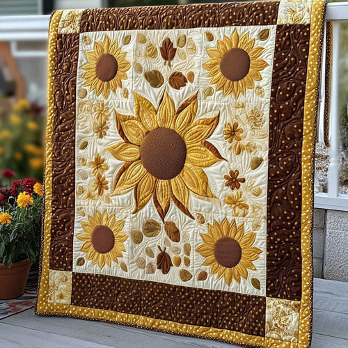 Amber Bloom Quilted Blanket NCU0NT6859