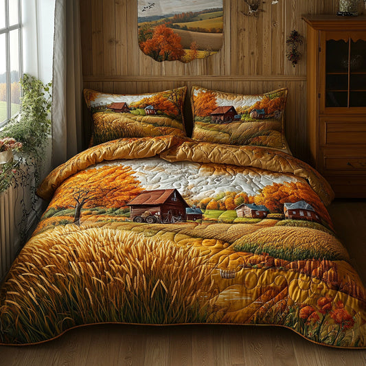 Amber Fields 3-Piece Quilted Bedding Set NCU0DV7103
