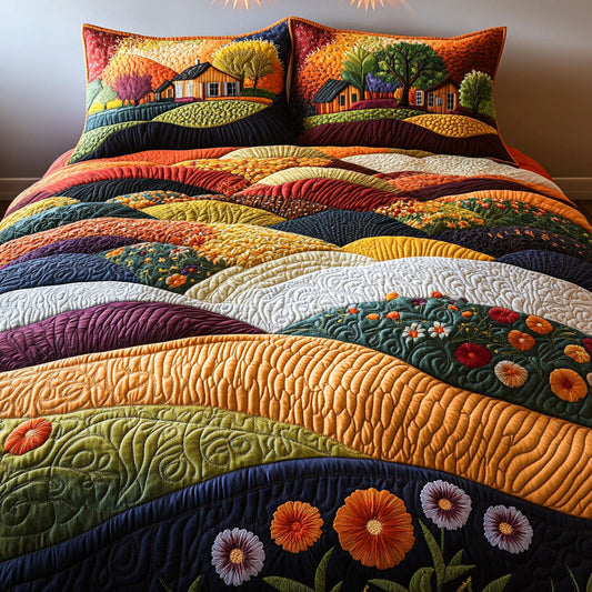 Amber Fields 3-Piece Quilted Bedding Set NCU0PT7331