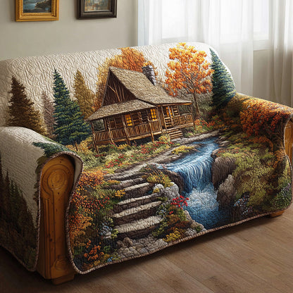 Amber Forest Quiet Quilted Sofa Cover NCU0TD1798