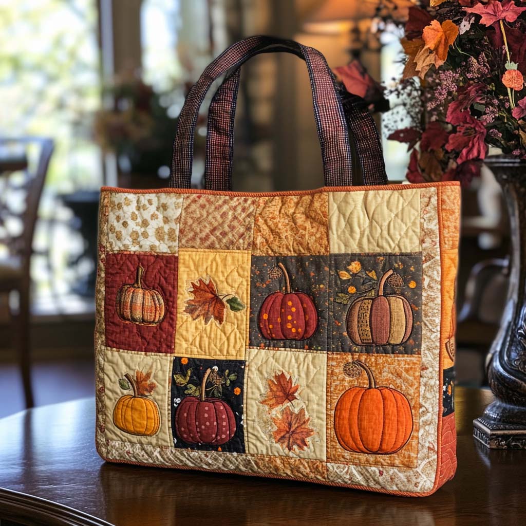 Amber Harvest Quilted Tote Bag NCU0NT8878
