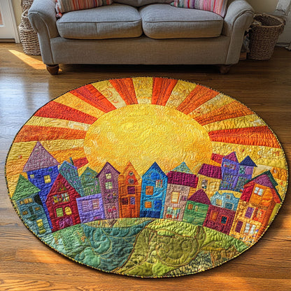Amber Horizon Quilted Round Mat NCU0NT7313