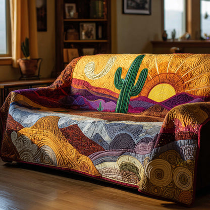 Amber Horizon Quilted Sofa Cover NCU0VL3030