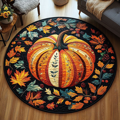 Amber Pathway Quilted Round Mat NCU0PT7871